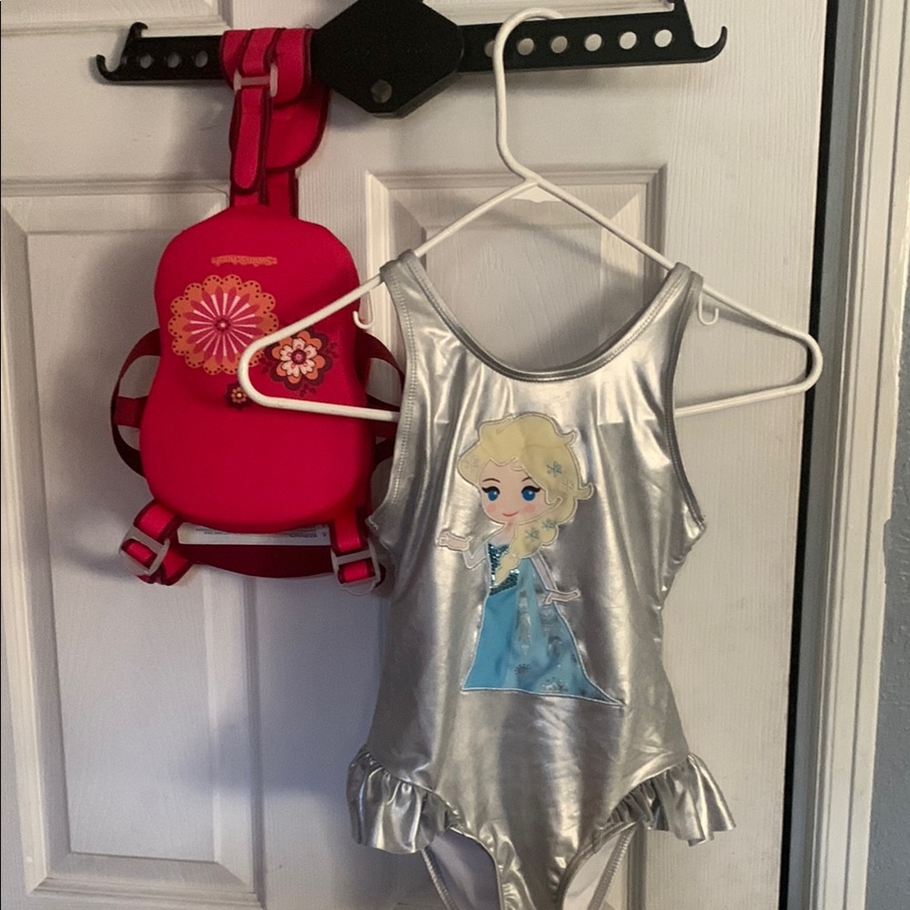 Disney frozen Swim suit with swim school vest for kids